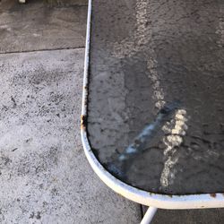 Glass Patio Table