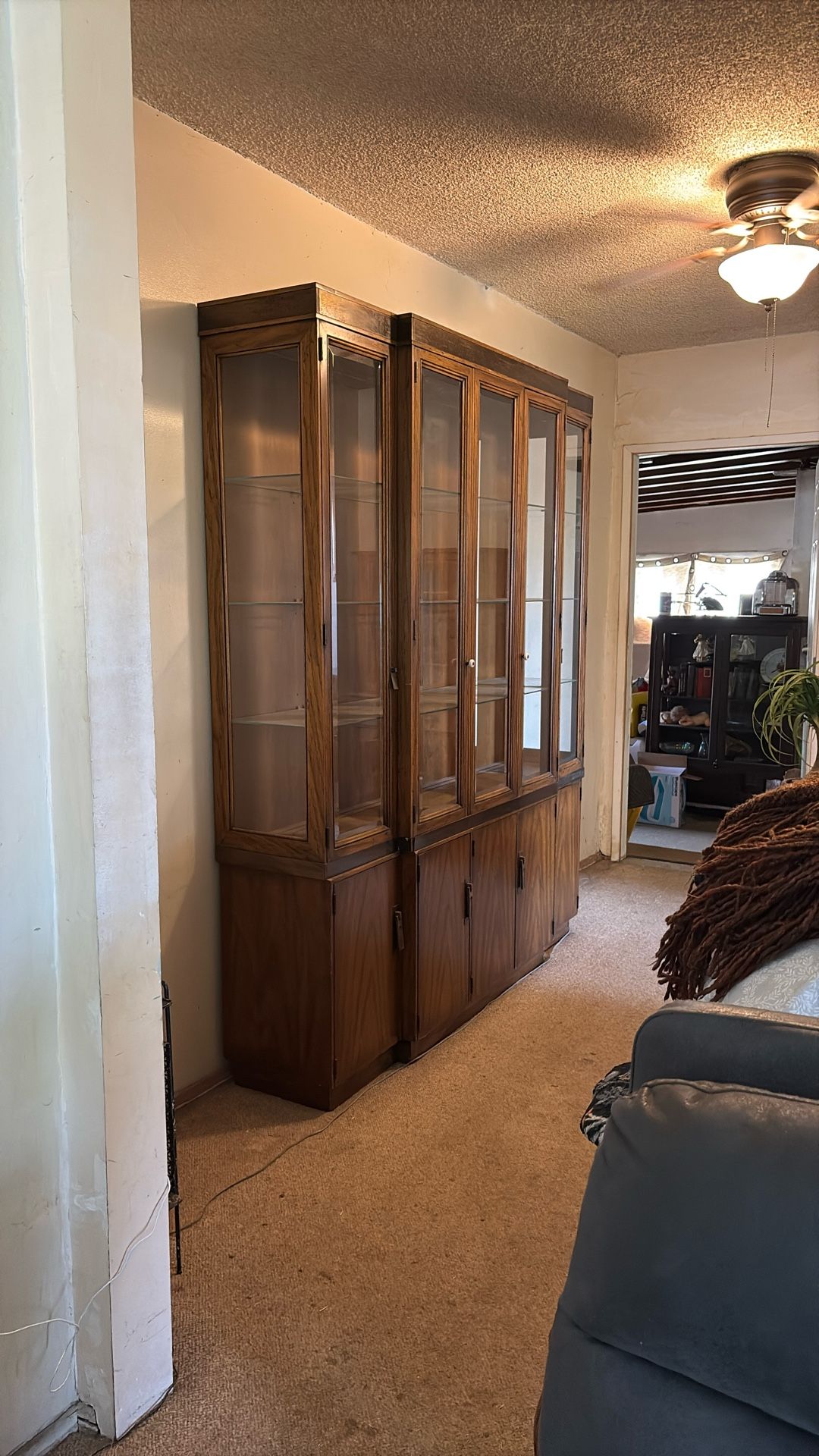 China Cabinet With Beveled Glass