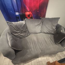 Gray Loveseat Couch