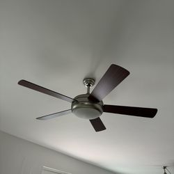 (2) 52” Ceiling Fans With LED Light