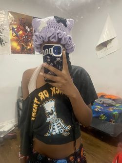 Crochet Ruffle Cat Beanie