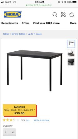 Black ilea desk