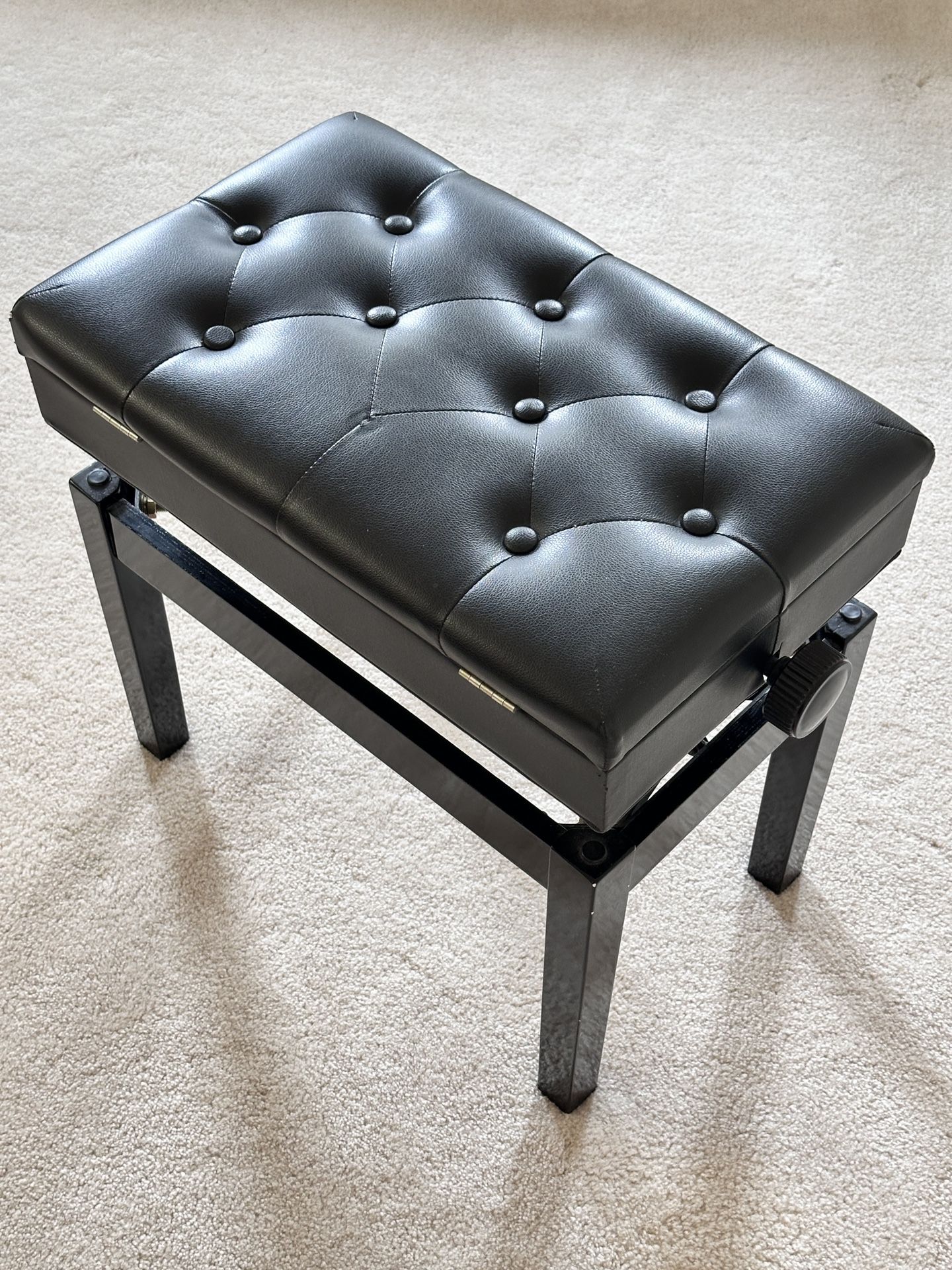 Adjustable Piano Bench With Storage