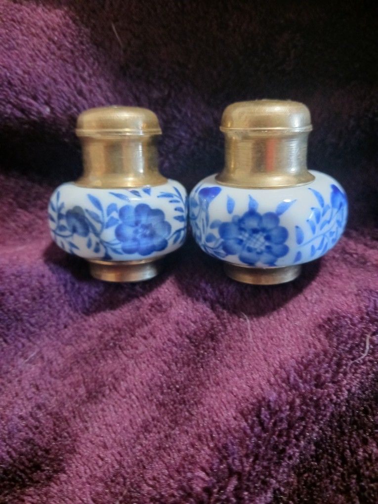 Vintage Antique Salt And Pepper Shakers