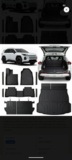 TPE Floor Mats Set for Toyota RAV4 2026