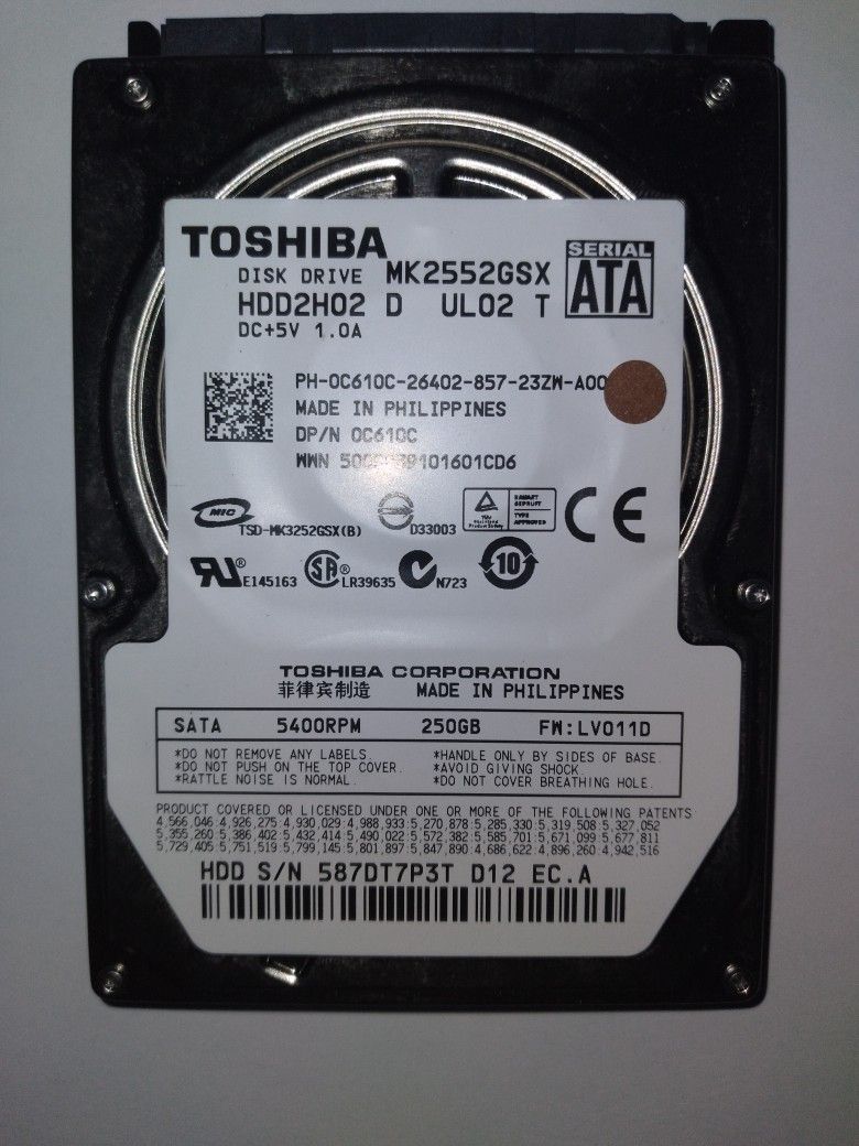 Laptop Hard drive