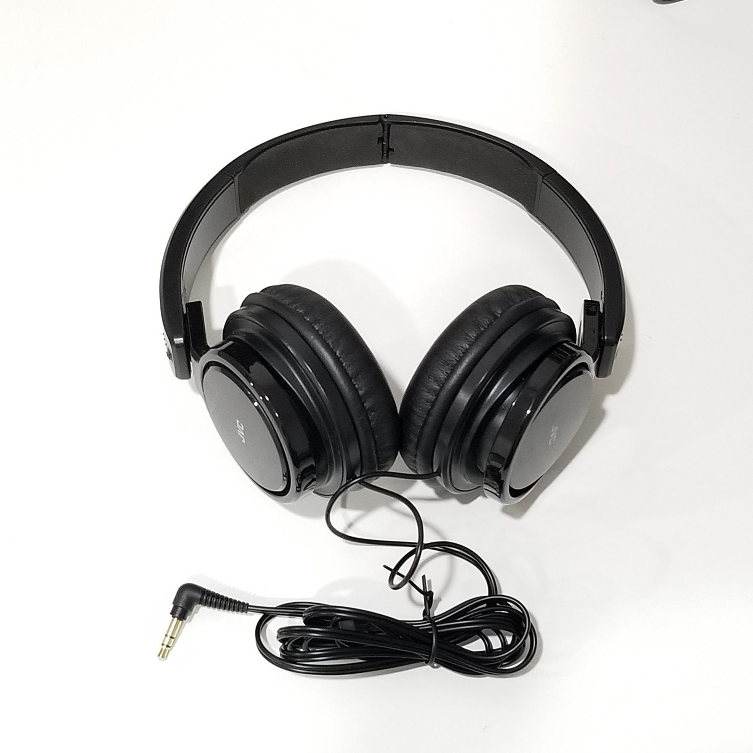 JVC HA-S200 Foldable Wired Stereo Headphones, Black