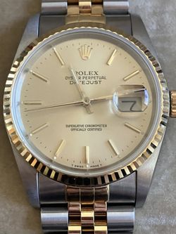 Rolex Datejust SS and 18kt Gold