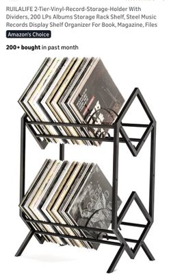Record/vinyl storage rack