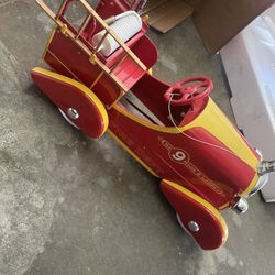 Xonex No.9 Hook And Ladder 1:3 Scale Pedal Car Diecast Fire Truck With COA in Box