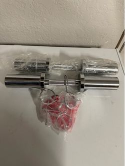 Pair of Olympic dumbbell handles