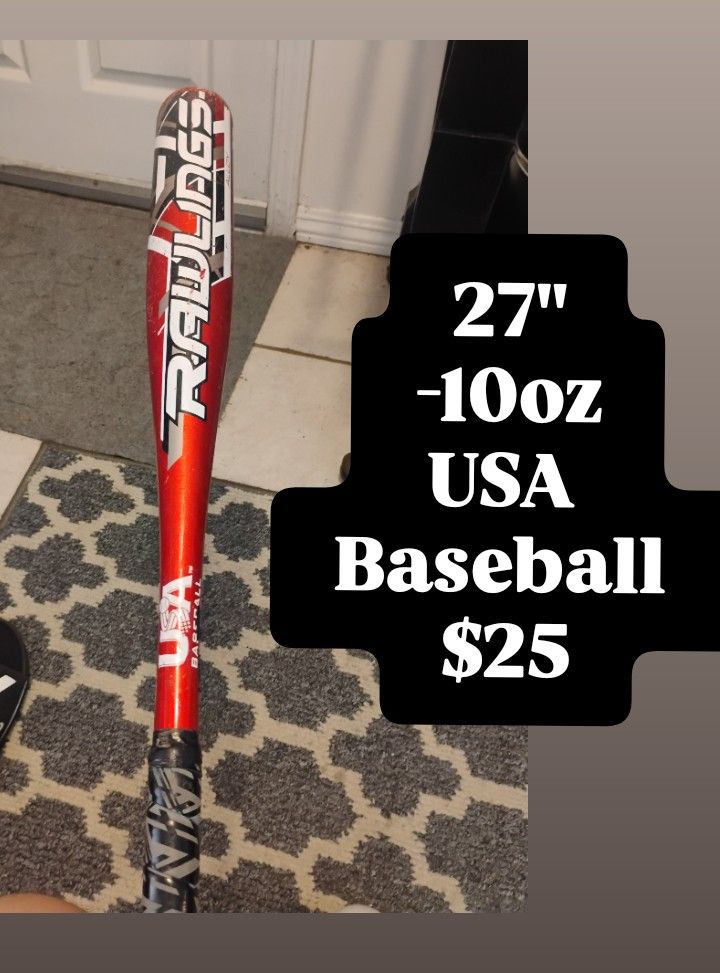 Rawlings USA Baseball Bat 27" -10oz