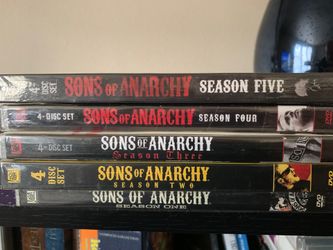 Five seasons SOA Sons of Anarchy still in plastic