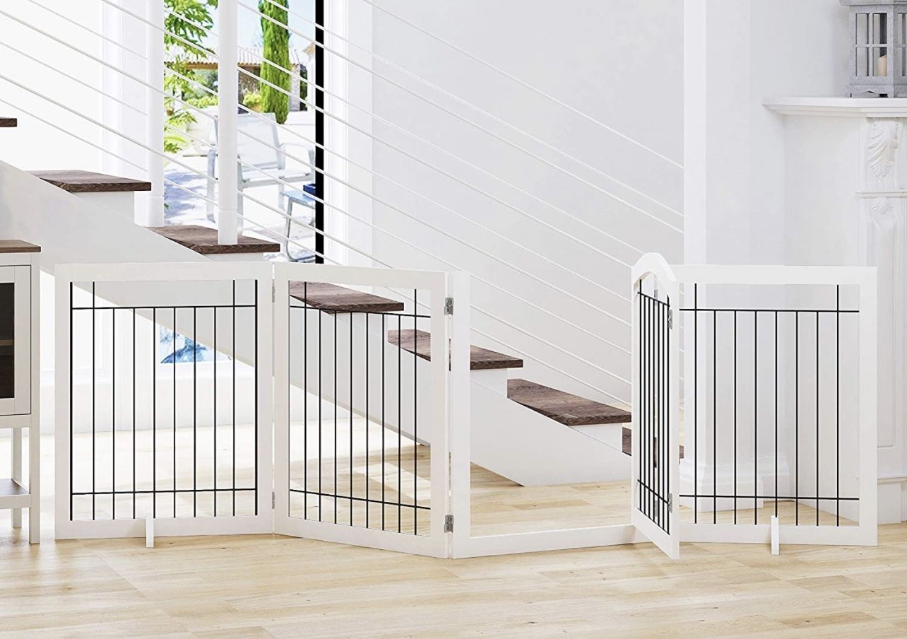96 Inch 96 Baby Gate 96 Inch Wide Reinforced Retractable Baby Gate