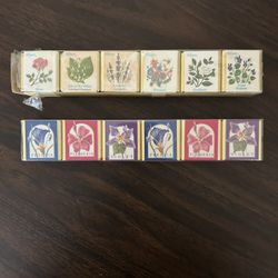 English Bath Cubes Made In England Set Of Six Floral Sets 9 Ounce Sealed Two Packs Vtg