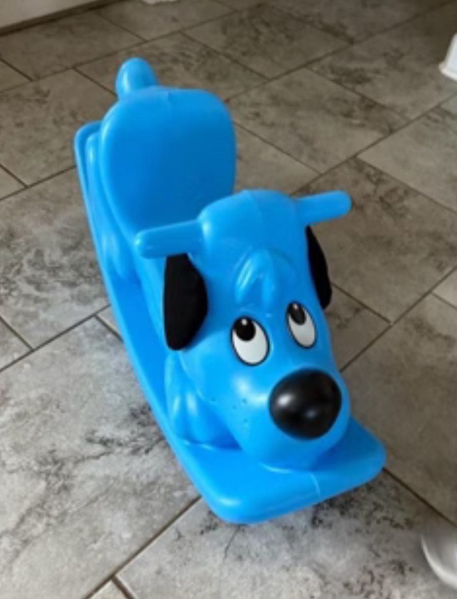 Little Tikes Rockin' Puppy Blue Check More Pictures 12 -36 Months