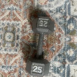 25 Lb dumbbell