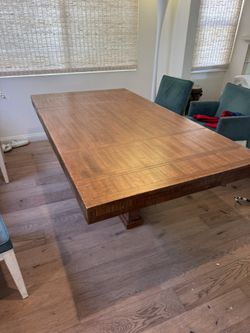 Wood Kitchen Table - Art Deco Design