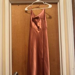 Copper Color Bridesmaid Dress