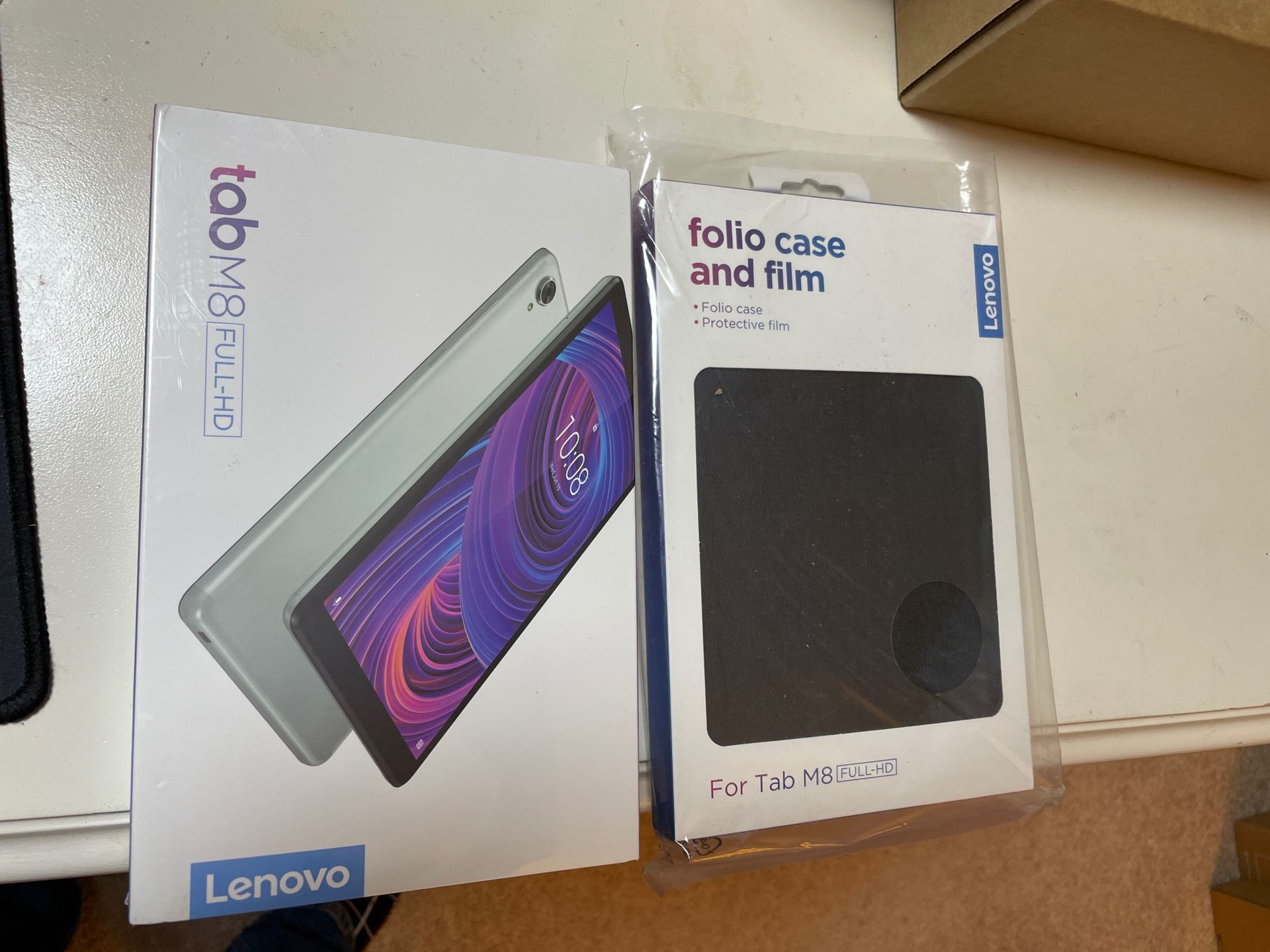 Brand New Lenovo Tab M8 32GB Android Tablet w/Folio Case