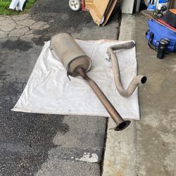 Exhaust and muffler system for 2019 Toyota Tacoma