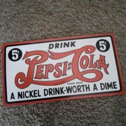 Pepsi Cola Sign 