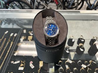 Citizen Eco-Drive World Time Blue Dial Men’s Watch Date Chronograph
