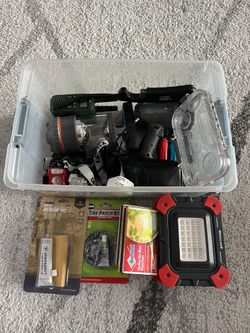 Misc Box of Camping Accessories 