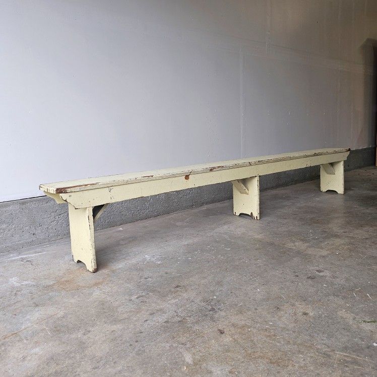 Primitive 10ft Farm Bench