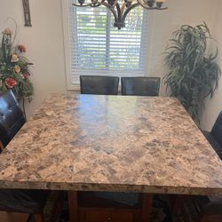 Beautiful Stone Dining Room Table