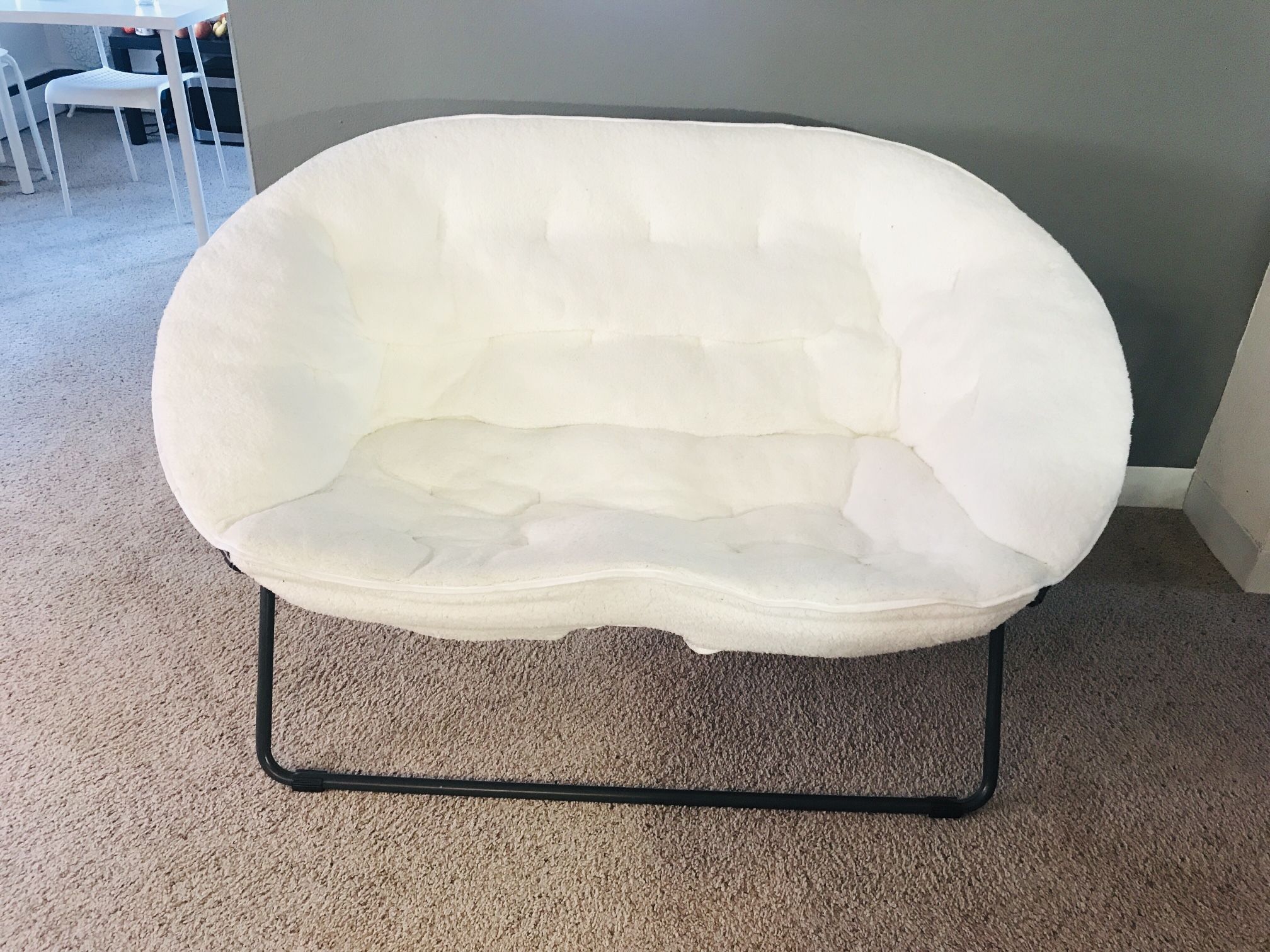 Room essentials sherpa on sale double dish chair