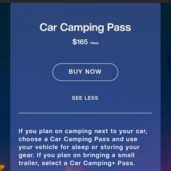 Lightning In A Bottle Car Camping Pass 1x LIB