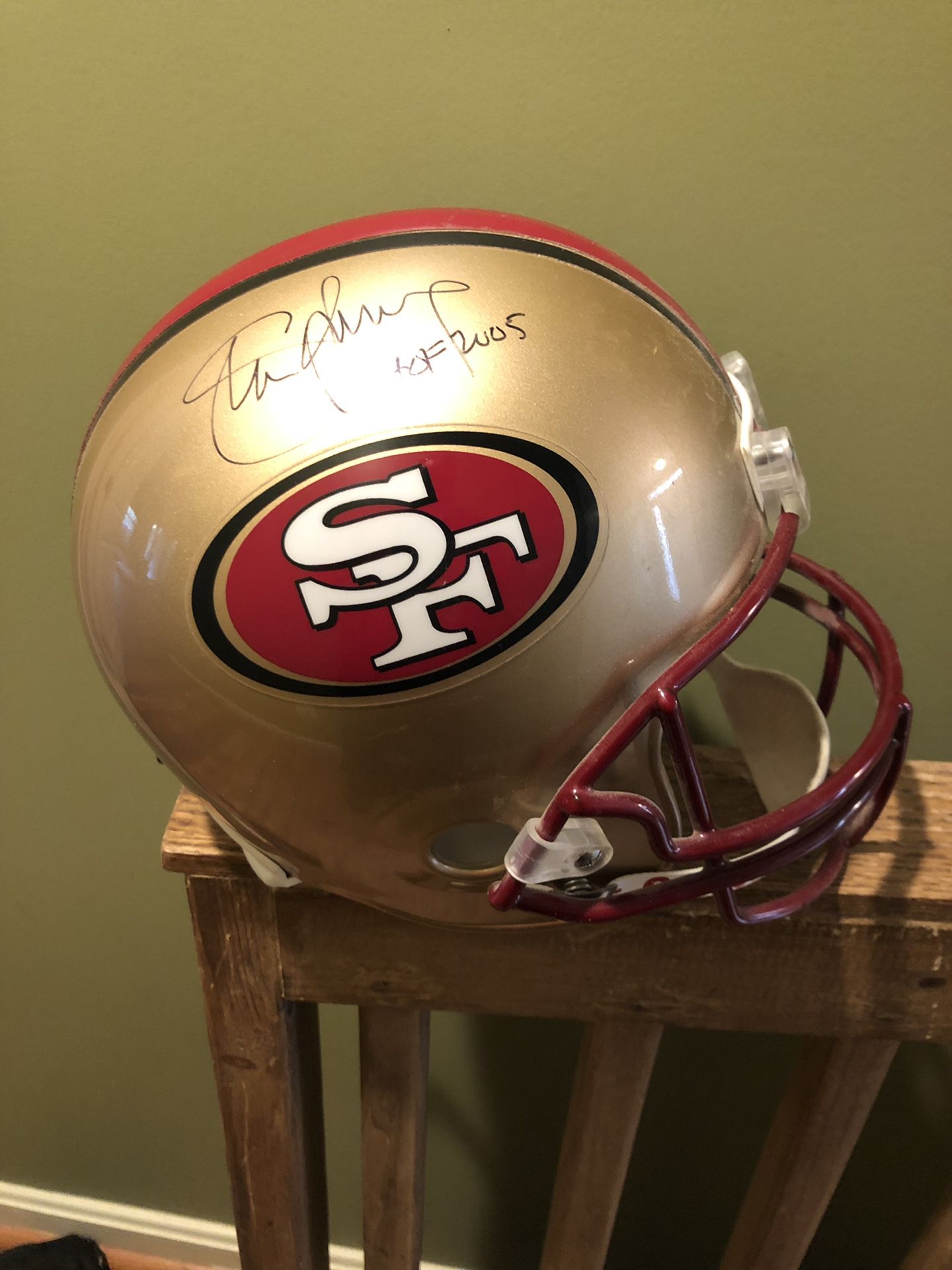 Steve Young Autographed 49ner Helmet