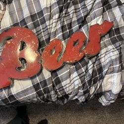 Metal Beer Sign