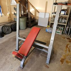 York commerical incline Olympic 2" weight bench