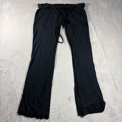 Standard James Perse Women's Size 1 Black Wide Leg Lounge Pants Made USA #3A