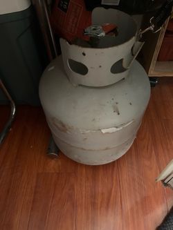 Propane tank still half full
