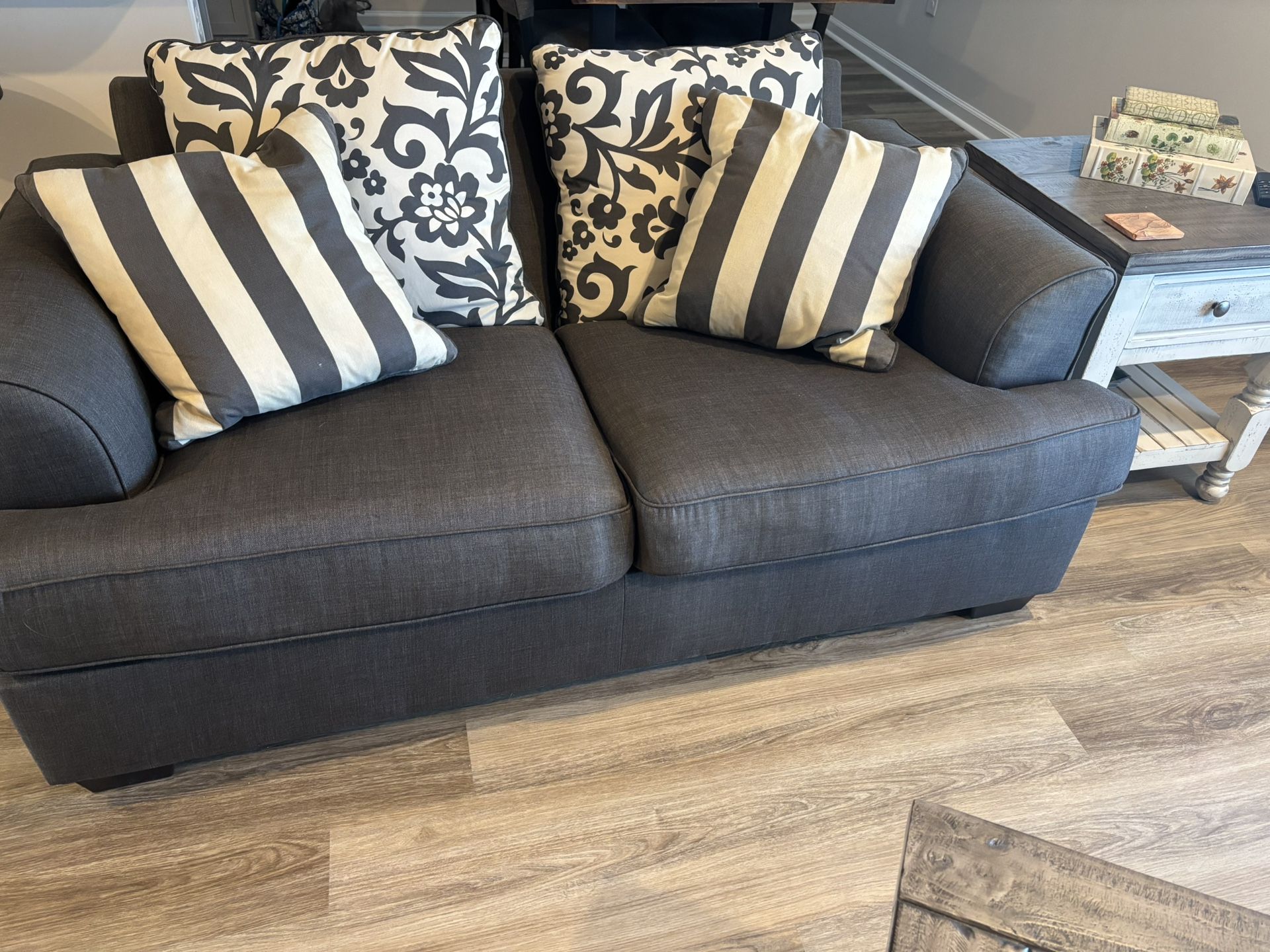 Love Seat And Area Rug