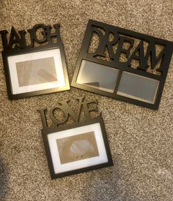 Black wall picture frames