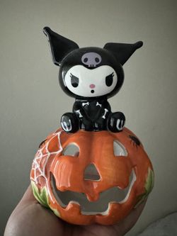 Blue Sky Clayworks Kuromi Skeleton Costume Tea Light Holder
