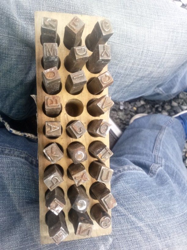 Alphabet Steel Punch set Oldschool Brand New