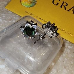 2CT REAL MOISSANITE White Gold Plated