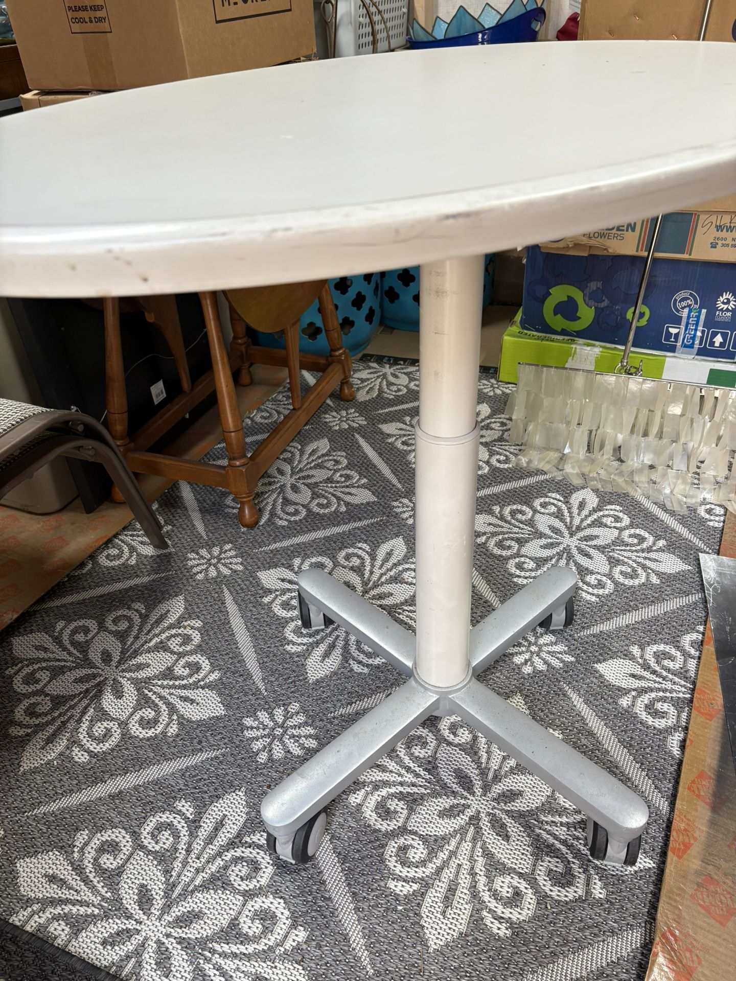 Ergonomic Rolling Adjustable Table
