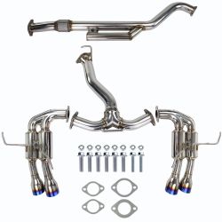 Invidia Gemini R400 Quad Exhaust Subaru WRX Titanium Tip