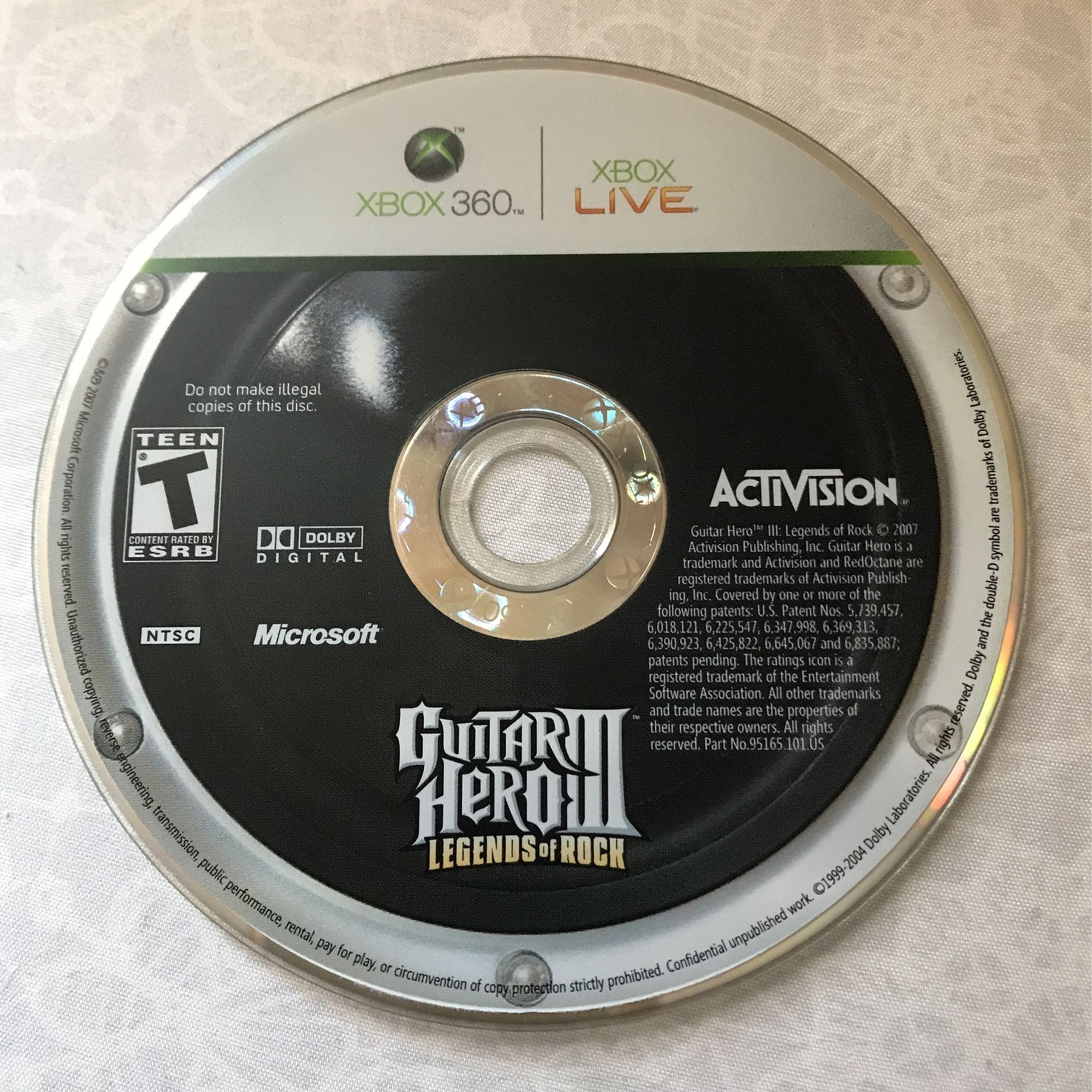 Guitar Hero 3 for XBOX 360