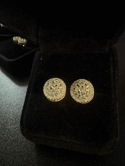 Glaciers Mosaic gold plated men’s earrings