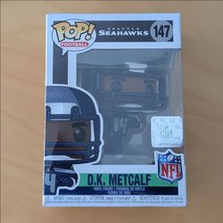 New Funko Pop D.K. Metcalf Figurine DK Collectible Vinyl Figure Seattle Seahawks