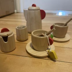 Wooden Tea Set