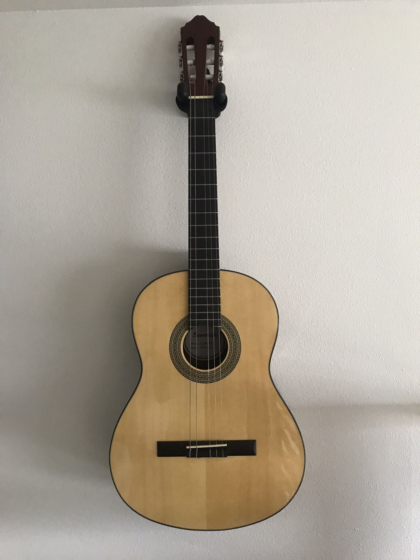 Samick nylon string acoustic guitar with gig bag