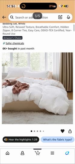 Queen white duvet cover and 2 shams *ONLY*